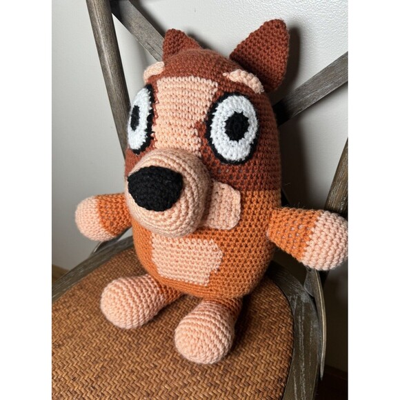Handcrafted‎ Crocheted Bingo Character Stuffed Toy Plush From Bluey - Picture 6 of 14